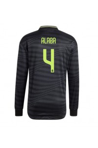 Real Madrid David Alaba #4 Fotballdrakt Tredje Klær 2022-23 Lange ermer